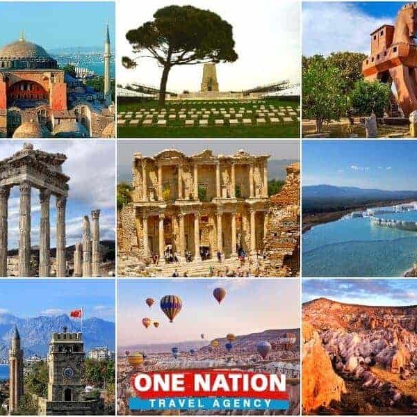 12 Days Gallipoli Troy Pergamon Ephesus Pamukkale Fethiye Blue