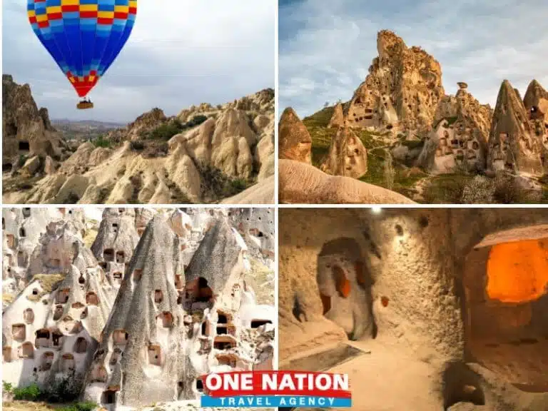 Explore Cappadocia's fairy chimneys and cave hotels on a 2-day tour from Istanbul.