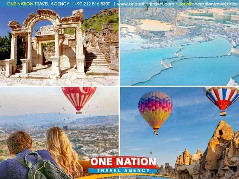 Explore Turkey with a 4-day tour from Istanbul, featuring Cappadocia, Pamukkale, and Ephesus.