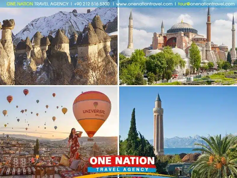 Istanbul, Cappadocia, Antalya 10-day tour highlighting Turkey's iconic landmarks
