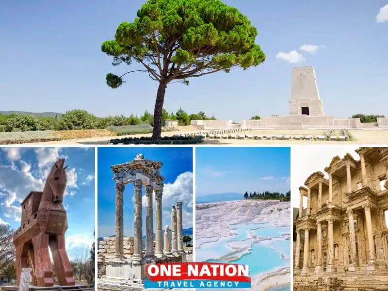 Day Gallipoli Troy Pergamon Pamukkale And Ephesus Tour From Istanbul