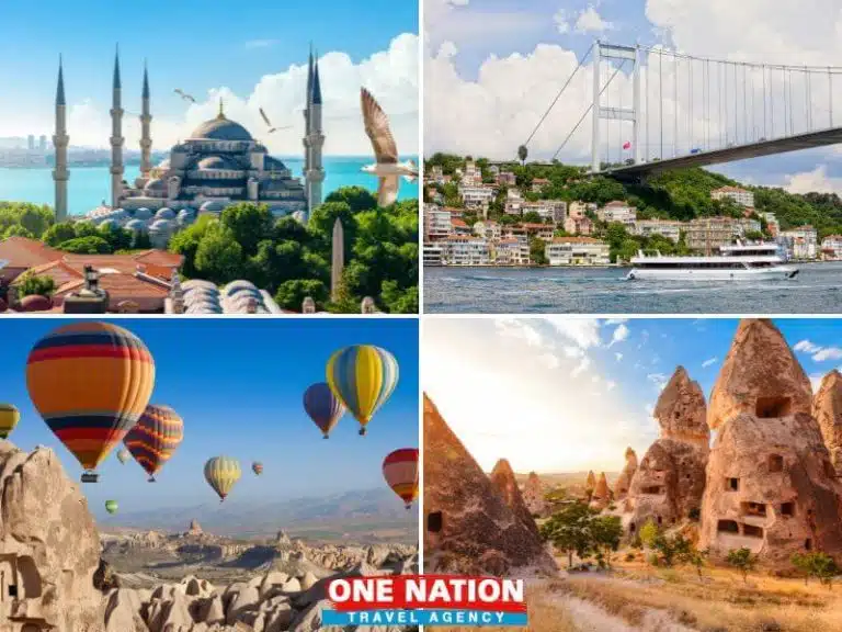 Explore Istanbul and Cappadocia in a 7-day tour, highlighting historic landmarks and unique landscapes.